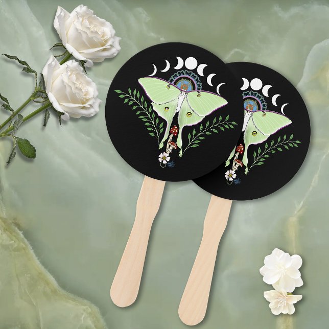 Luna Moth Hand Fan (Creator Uploaded)