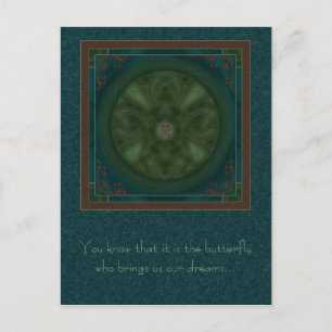 Luna Moth Mandala Postcard