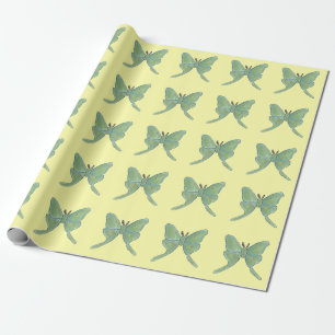 Luna Moth Matte Wrapping Paper, 30" x 6' Paper