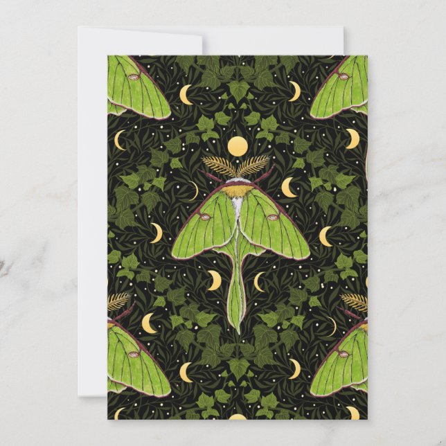 Luna moth, moon phases and ivy damask 2 (Front)