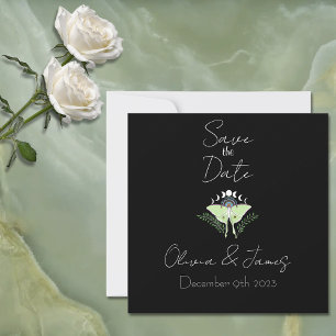 Luna Moth Moon Phases  Invitation