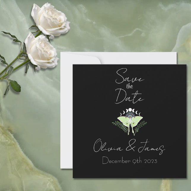 Luna Moth Moon Phases  Invitation (Creator Uploaded)