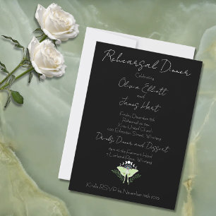 Luna Moth Moon Phases Invitation