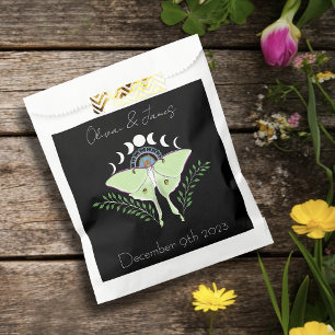 Luna Moth Moon Phases Wedding Favour Bags