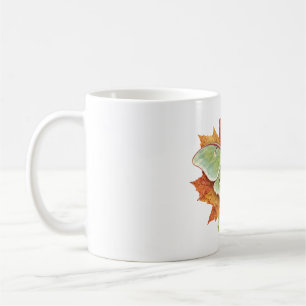 Luna Moth on a Maple Leaf Coffee Mug