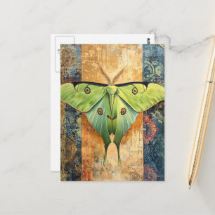Luna Moth Painting Postcard