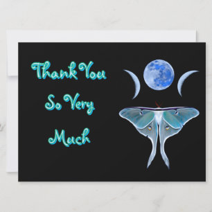 Luna Moth Triple Moon Thank You