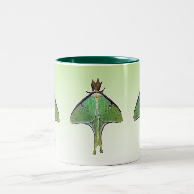 Luna Moth Two-Tone Coffee Mug (Center)