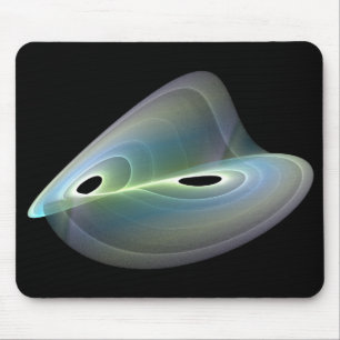 luna ribbon fractal mouse mat