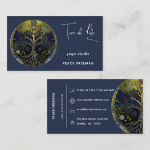 Luna Rising Tree of Life Business Card