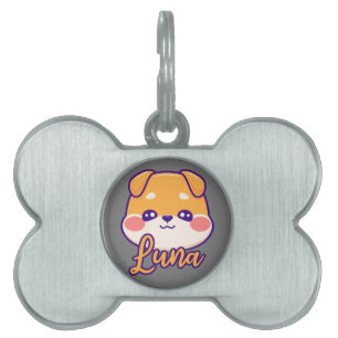 Luna the Dog Pet ID Tag