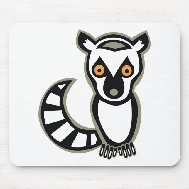 LUNA the LEMUR Mouse Mat (Front)
