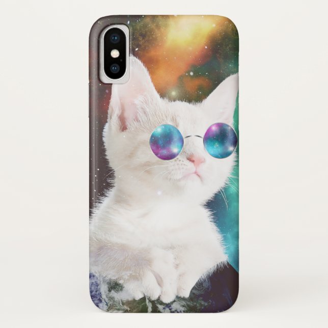 Luna the Space Cat iPhone X Case (Back)