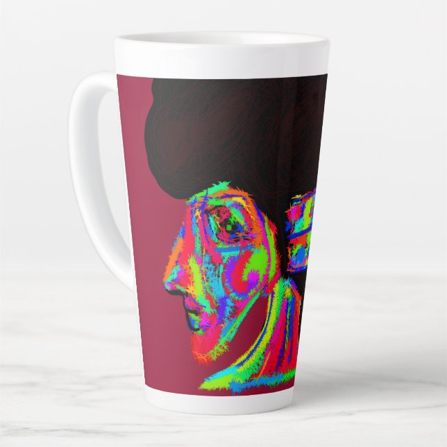 Luna Wolfwoman Latte Mug (Left Angle)