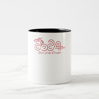 Lunar: 2024 Year of the Dragon Two-Tone Coffee Mug