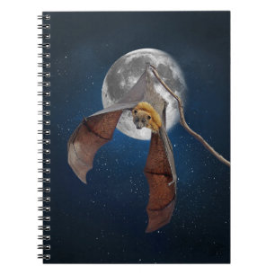 Lunar Bat Spiral Notebook