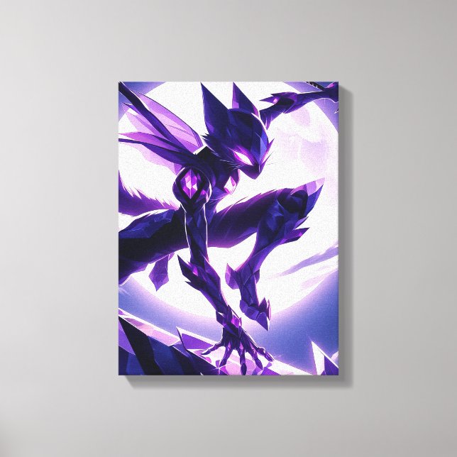 Lunar Blade Cat Canvas Print (Front)