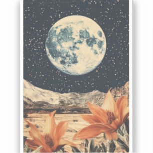 Lunar Bloom Over Sandy Peaks