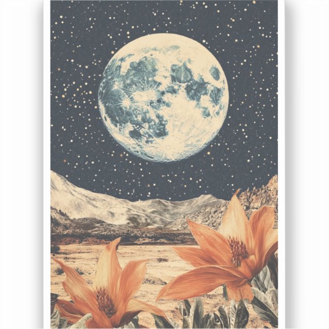 Lunar Bloom Over Sandy Peaks (Front)