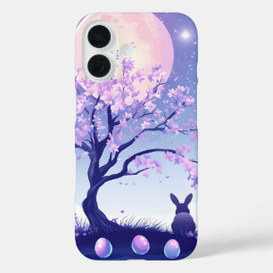 Lunar Bunny Night iPhone 16 Case