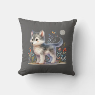 Lunar Cub - Baby Wolf Pillow