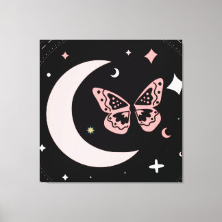 Lunar Dreams & Butterfly Nights Canvas Print