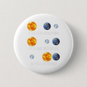 Lunar Eclipse  6 Cm Round Badge