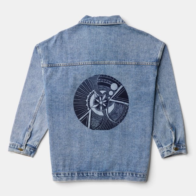 Lunar eclipse denim jacket (Back)