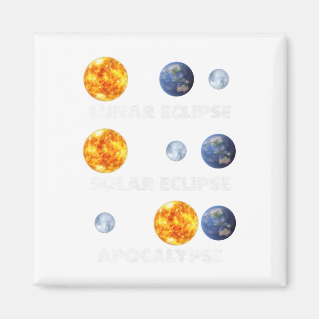 Lunar Eclipse  Magnet (Front)