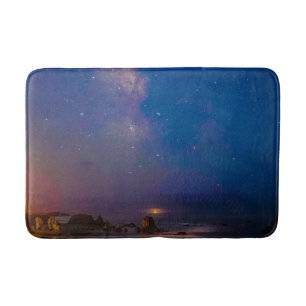 Lunar Eclipse & Milky Way   Bandon Beach, Oregon Bath Mat