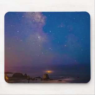 Lunar Eclipse & Milky Way Bandon Beach, Oregon Mouse Mat