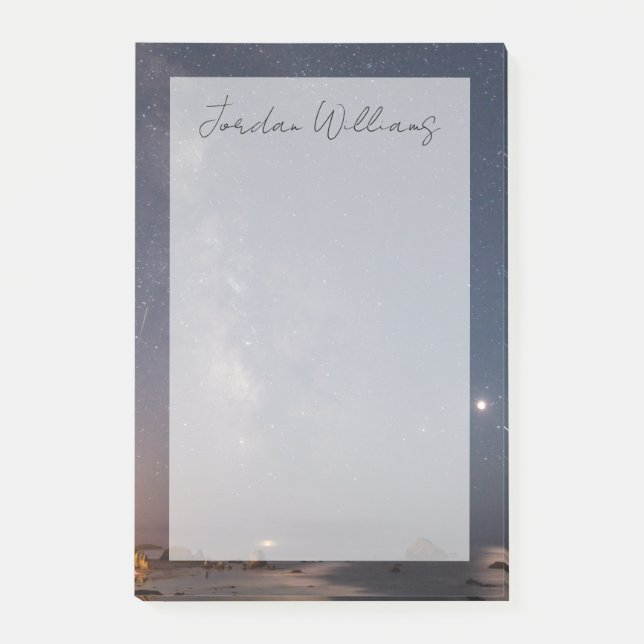 Lunar Eclipse & Milky Way | Bandon Beach Oregon Post-it Notes (Front)