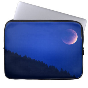 Lunar Eclipse Over Forest   Zug, Switzerland Laptop Sleeve
