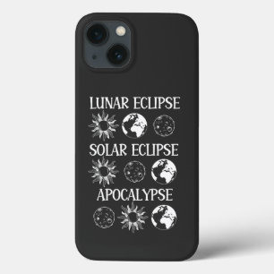 Lunar Eclipse Solar Eclipse Apocalypse Funny Space iPhone 13 Case