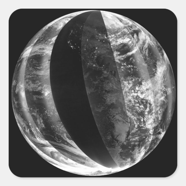 Lunar eclipse square sticker (Front)