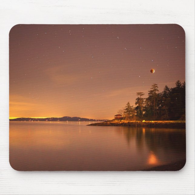 Lunar Eclipse | Victoria, British Columbia Mouse Mat (Front)