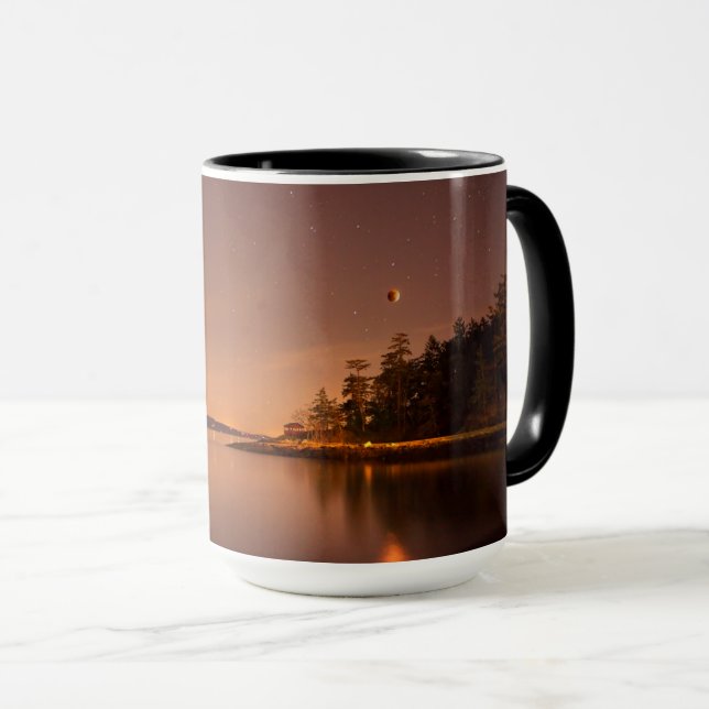 Lunar Eclipse | Victoria, British Columbia Mug (Front Right)