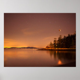 Lunar Eclipse   Victoria, British Columbia Poster