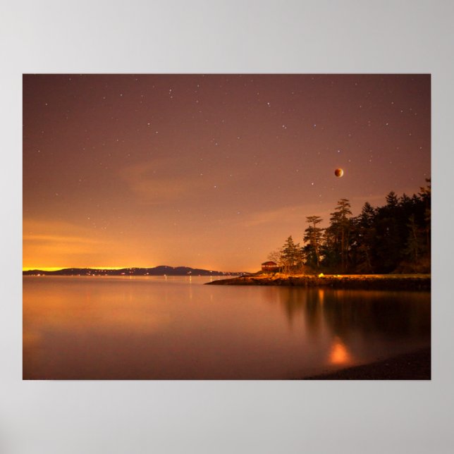 Lunar Eclipse | Victoria, British Columbia Poster (Front)