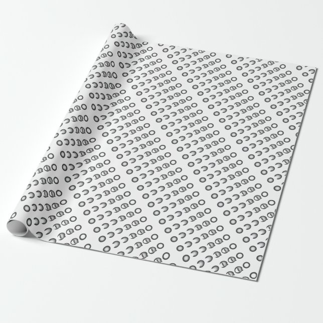 lunar eclipse wrapping paper (Unrolled)