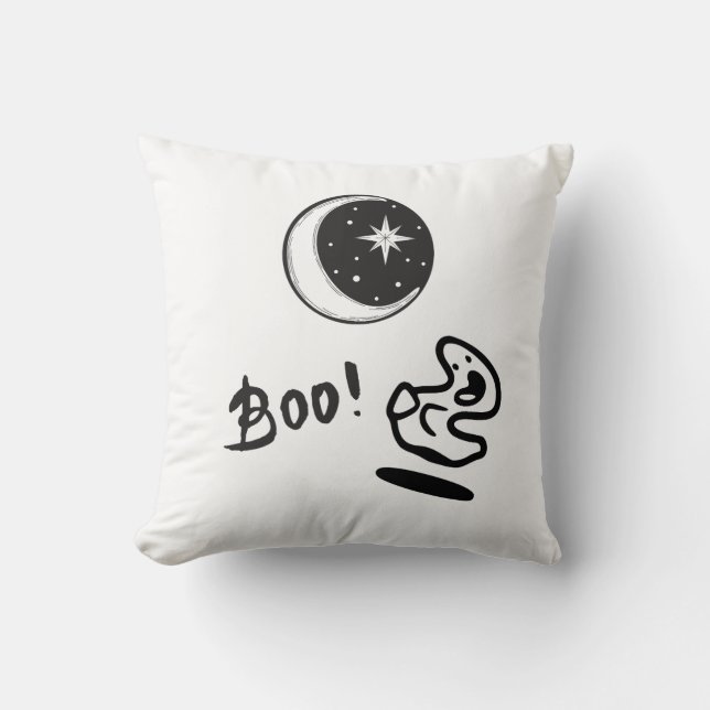 Lunar Ghost Boo Cushion (Front)