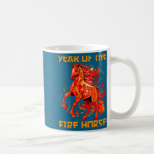 lunar horse fire year yea new chinese happy Meme Coffee Mug