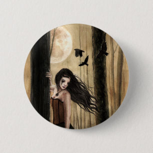 Lunar Lament Gothic Button
