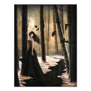Lunar Lament Gothic Photoprint Photo Print