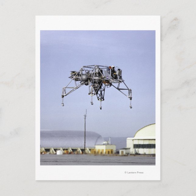 Lunar Landing Research Vehicle in Flight Postcard (Front)