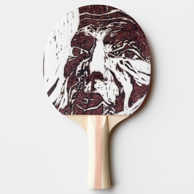 "Lunar Landscape" Ping Pong Paddle (Back)