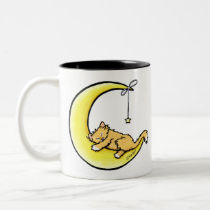 Lunar Love Orange Cat Mug