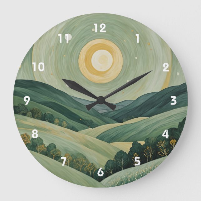 Lunar Lullaby Large Clock (Front)