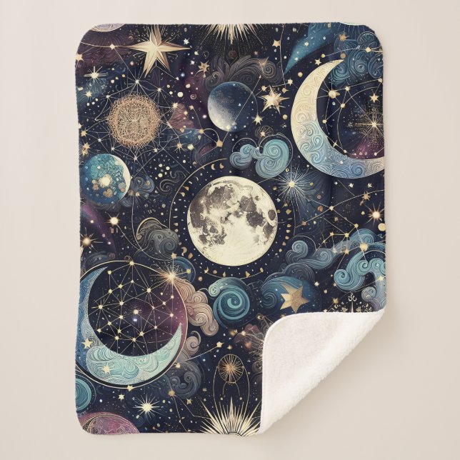 Lunar Magic Sherpa Blanket (Front)