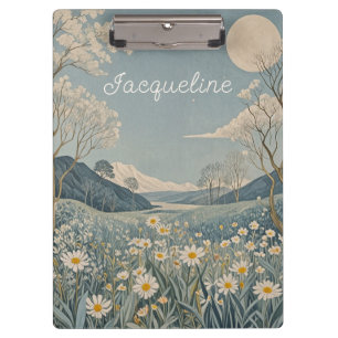 Lunar Meadow Personalised  Clipboard